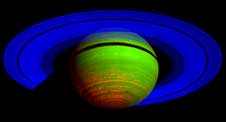 Majestic Saturn, in the Infrared